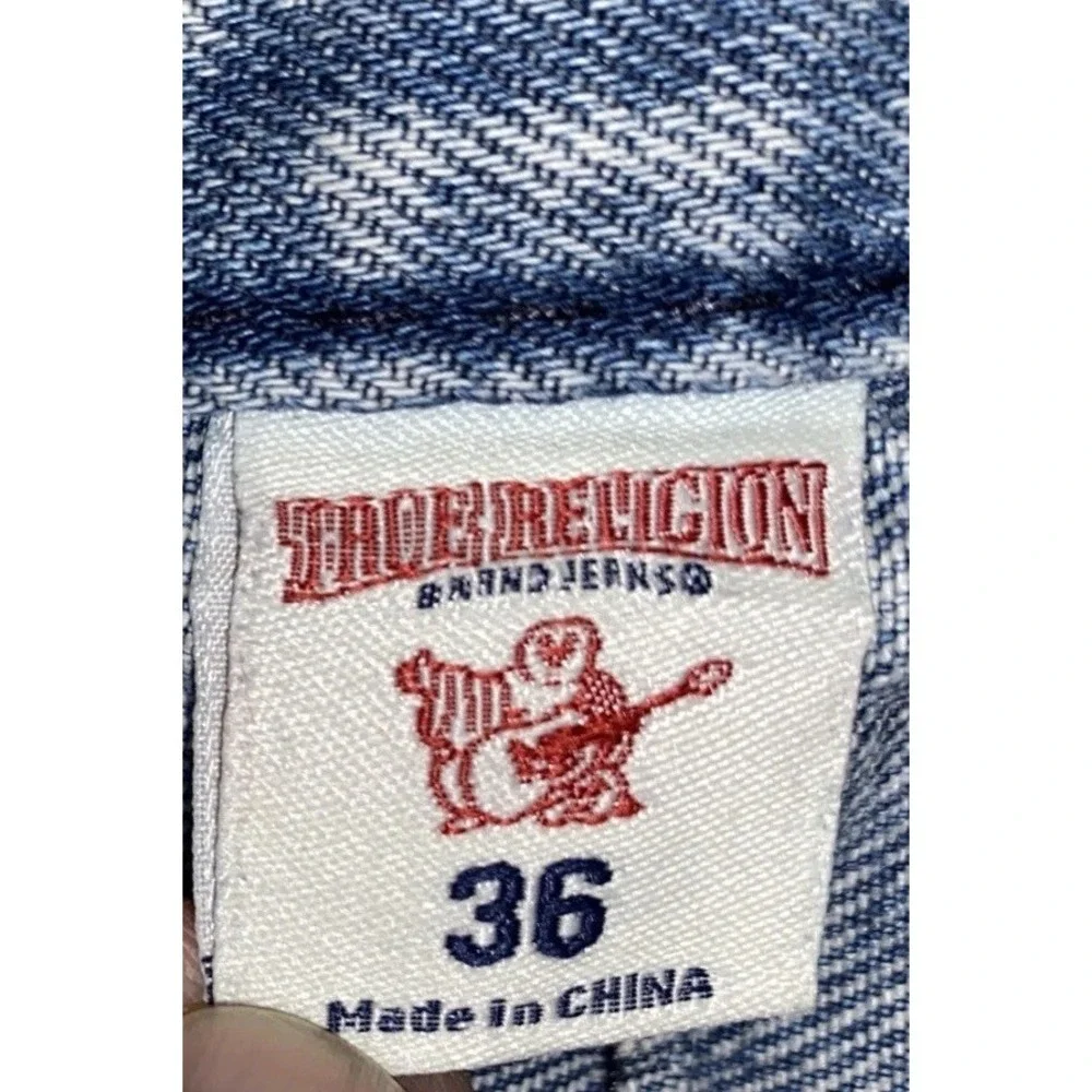true religion jeans Men's 36x33 straight Light Budding Wash
